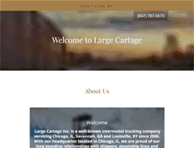 Tablet Screenshot of largecartage.com